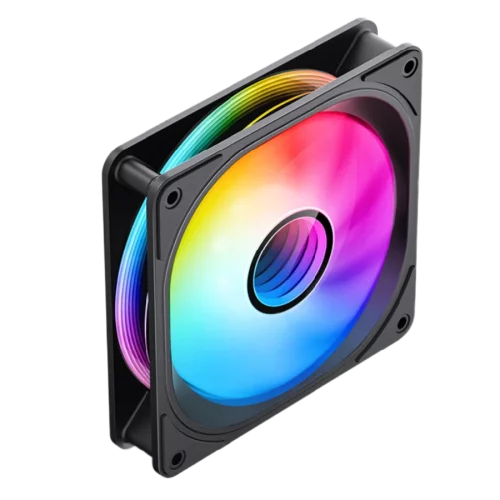 Кулер для корпуса/ Case Cooler JONSBO FR-606BR Reverse (120x120x25mm, 4-pin PWM, ARGB, 35.99CFM, 26.5dBA, 1500RPM, Black)