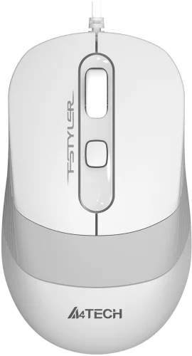 Мышь A4Tech Fstyler FM10S белый/ серый оптическая (1600dpi) silent USB (4but) (FM10S USB WHITE)