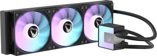 Система водяного охлаждения Formula V Line ICE JET GLOW 360 BK, 360mm, 3x120mm, ARGB fans, LGA115X/1200/1700/1851, AM4/AM5