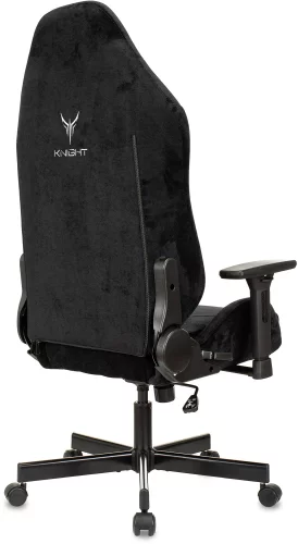 Кресло игровое Knight N1 Fabric черный Light-20 с подголов. крестов. металл (KNIGHT N1 BLACK) фото 14