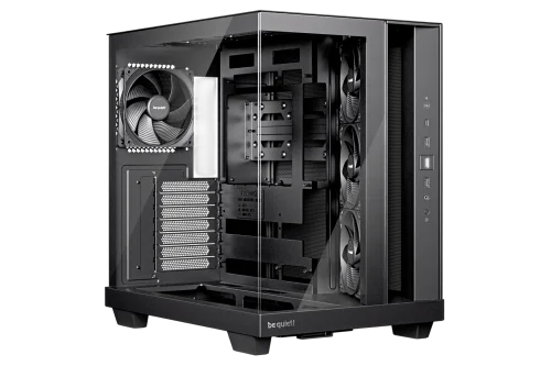 Корпус Компьютер без блока питания/ Case be quiet! LIGHT BASE 500, Midi-Tower, TG, 4x120mm, 2xUSB-A 3.2, 1xUSB 3.2 Type-C, ATX, mATX, mITX Black (BGW83)