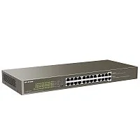 IP-COM G1124P-24-250W Коммутатор неуправляемый PoE, 24 порта, 24x1 Гбит/ с, PoE 24x30Вт (до 225Вт), установка в стойку