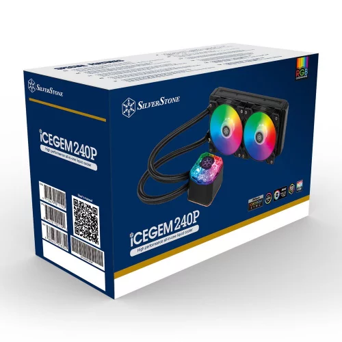 Жидкостная система охлаждения Silverstone SST-IG240P-ARGB 240mm high-performance ARGB AIO liquid cooler with 2x120mm ARGB fan,Compatible with Intel LGA 115X/ 1366/ 1200/ 2011/ 2066 and AMD sTRX4/ TR4/ AM4/ A (G53IG240PARGB20) фото 9