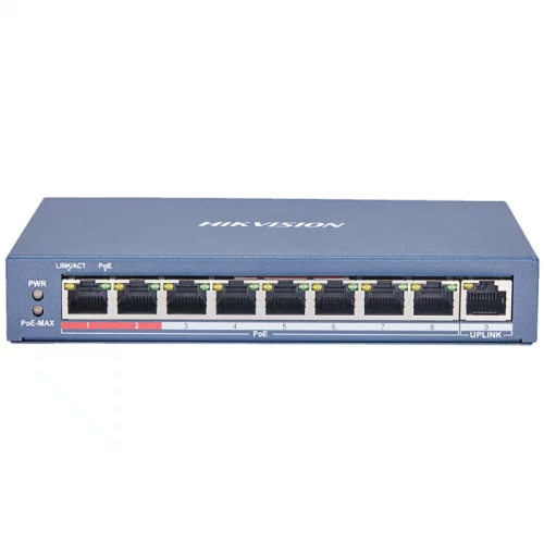 Коммутатор Hikvision DS-3E0109P-E(C) 9x RJ-45 PoE DS-3E0109P-E(C) фото 2