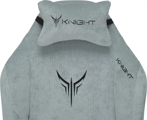 Кресло игровое Knight N1 Fabric серо-голубой Light-28 с подголов. крестов. металл (KNIGHT N1 SKY) фото 32