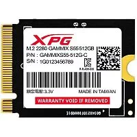 Твердотельный накопитель SSD ADATA M.2 2230 512GB XPG GAMMIX S55 PCIe Gen4x4 with NVMe 5000/ 3000, 3D ТLC NAND, 230TBW (SGAMMIXS55-512G-C)