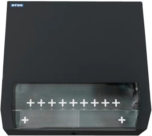 Шкаф коммутационный NTSS (NTSS-SOHO5U-BL) настенный 5U 520x140мм пер.дв.стекл несъемн.бок.пан. 80кг черный 11кг 480мм IP20 металл