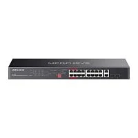 Mercusys MS120GP 20-портовый гигабитный монтируемый в стойку коммутатор с 16 портами PoE+