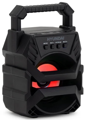 Колонка порт. Hyundai H-PS1000 черный 9W 1.0 BT/USB 10м 500mAh фото 2