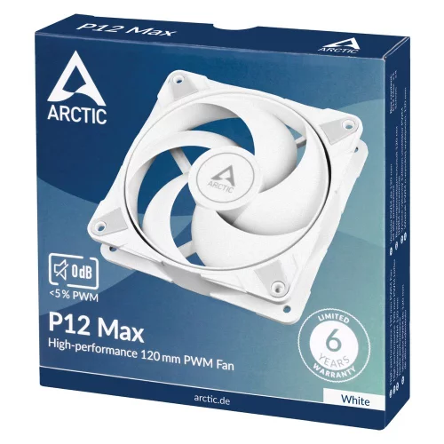 Вентилятор корпусной Arctic Cooling P12 Max (ACFAN00293A)(White) , 200 - 3300 rpm - retail фото 4