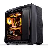 Корпус без блока питания/ JONSBO D500, Full-Tower, TG, 3x140mm ARGB, 2xUSB-A 3.2 + 1xUSB-C 3.2, E-ATX, ATX, mATX, mITX Black (D500 BLACK)