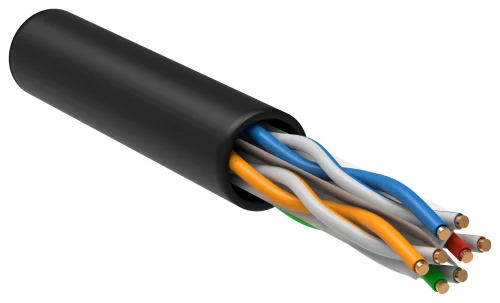 Кабель информационный ITK LC3-C604-139 кат.6 U/ UTP не экранированный 4X2X23AWG LDPE внешний 305м черный
