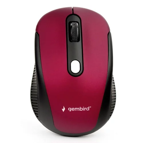 Gembird MUSW-420-1 {Мышь беспроводная, 2.4ГГц, красный,4кн, 1600DPI, блистер [MUSW-420-1] фото 2