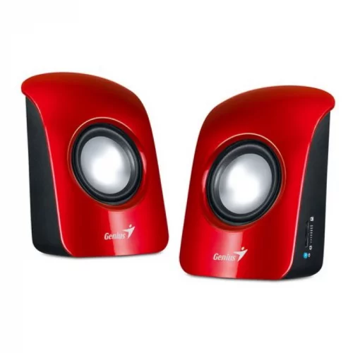 Колонки компьютерные Genius SP-U115 2.0, 1.5W, 200-18000 Гц, USB-power, красный (31731006101)
