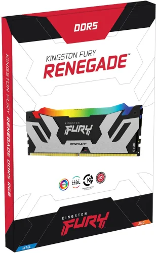 Память оперативная/ Kingston 64GB 6400MT/s DDR5 CL32 DIMM (Kit of 2) FURY Renegade RGB XMP (KF564C32RSAK2-64) фото 4