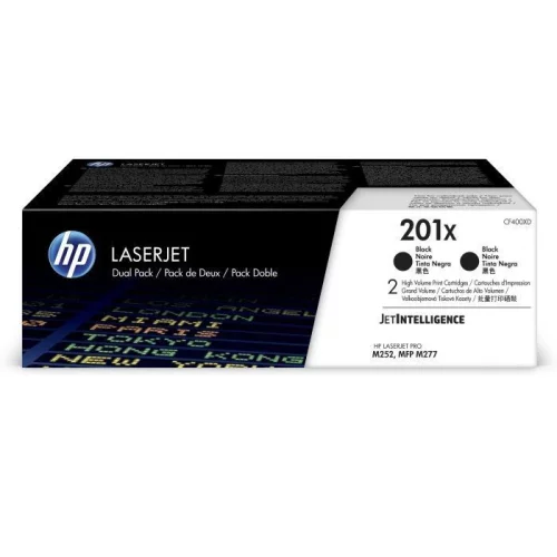 Тонер-картридж набор из 2 шт/ HP 201X 2-pack High Yield Black Original LaserJet Toner Cartridges (CF400XD)