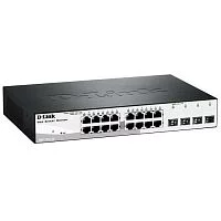 DGS-1210-20/ F2A Настраиваемый L2 коммутатор с 16 портами 10/ 100/ 1000Base-T и 4 комбо-портами 100/ 1000Base-T/ SFP {5} (465833) (DGS-1210-20/F2A)