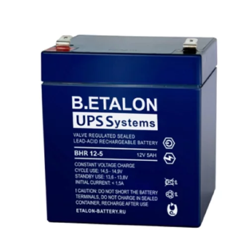 B.ETALON Аккумулятор BHR 12-5 (12 В 5 Ач, Нож F2 (Faston)) (B.ETALON BHR 12-5)