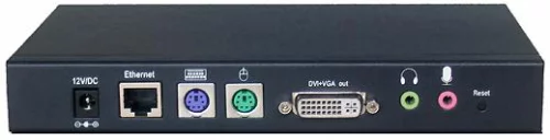 Передача VGA+аудио+PS/2(клавиатура, мышь) по Ethernet OSNOVO RLN-VKM Дополнительный декодер для комплекта TLN-VKM+, предназначен для подключения в сети Ethernet дополнительных мониторов/клавиатуры/