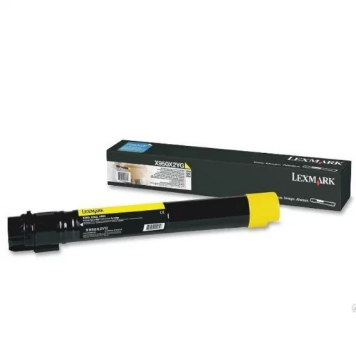 Принт Картридж Lexmark C950, желтый, 22000 стр., для C950de (C950X2YG)