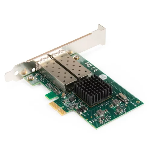 Exegate EX296229RUS Сетевой адаптер ExeGate EXE-82576-F2 (PCI-E x1 v2.0, порты 2xSFP, 10/ 100/ 1000Mbps, Gigabit Server NIC Intel Chipset 82576-F2) фото 2