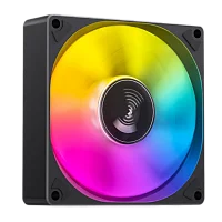 Кулер для корпуса/ Case Cooler JONSBO SL-925B (92x92x25mm, 4-pin PWM, ARGB, 38.2CFM, 33.8dBA, 2200RPM, Black) (SL-925 ARGB BLACK)