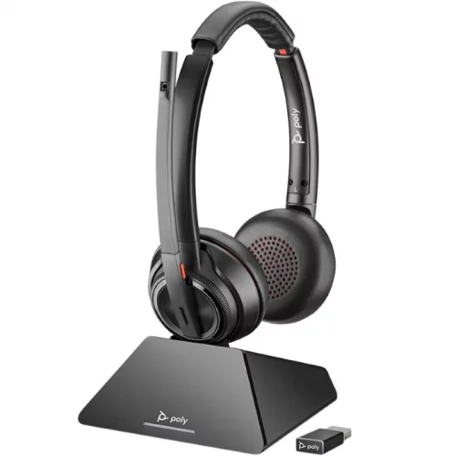 Гарнитура беспроводная Plantronics Savi 8220 UC, S8220 C, D200 USB-A, OTH, Stereo, DECT, UK/EURO/AUS/NZ (209215-02)