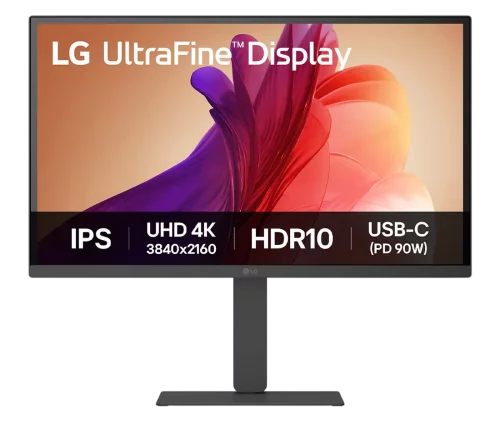 МОНИТОР 27 LG 27U730A-B Black с поворотом экрана (IPS, 3840x2160, 5 ms, 178°/178°, 300 cd/m, 1000:1, +2хHDMI 2.0, +DP)