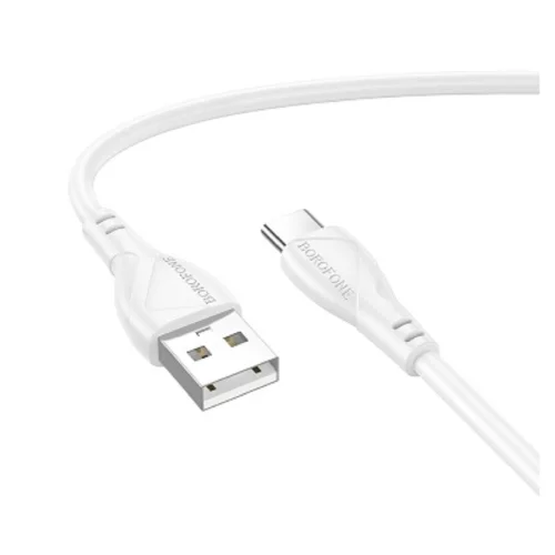 BOROFONE BX121/ USB кабель Type-C/ 1m/ 3A/ белый (B-23078)