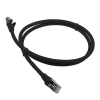 Патч-корд LANMASTER LSZH FTP кат.6A, 0.5 м, черный (LAN-PC45/ S6A-0.5-BK) (LAN-PC45/S6A-0.5-BK)