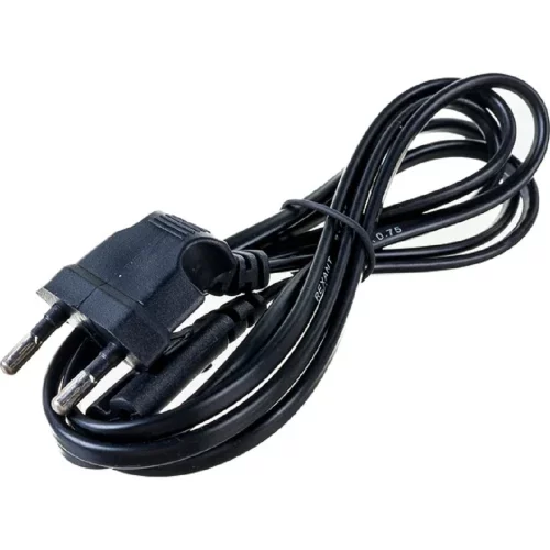 Rexant (11-1104) Шнур сетевой, вилка угловая СЕЕ 7/ 16 - разъем IEC 320 C7, кабель 2x0,75 мм?, длина 1,5 метра (PVC пакет)