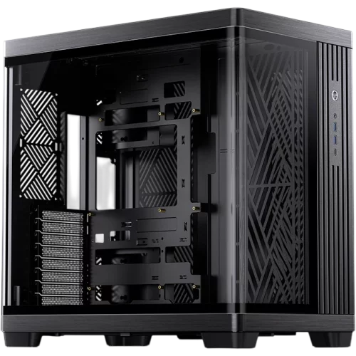 Корпус без блока питания/ Case JONSBO TK-4, Midi-Tower, TG, no fan, 2xUSB-A 3.0 + 1xUSB-C 3.2, ATX, mATX, mITX Black (TK-4 BLACK)