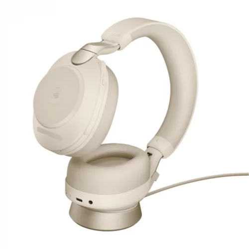 Гарнитура Jabra Evolve2 85, Wireless, Bluetooth, Link380c, MS Stereo, Stand Beige (28599-999-888) фото 4