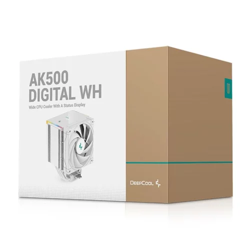 Кулер для процессора DEEPCOOL AK500S DIGITAL SE WH LGA20XX/1700/1200/115X/AM5/AM4 (12шт/кор, TDP 240W, PWM, Fan 120mm, 5 тепл. трубок, Copper Base, белый) RET (R-AK500S-WHADMN-GJD) фото 9