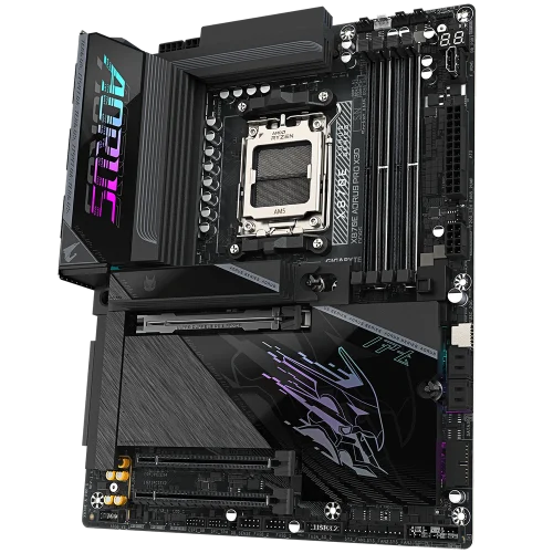 Материнская плата Gigabyte X870E AORUS PRO X3D X870E, AM5, 4*DDR5, 3*PCIEx16, 4*M.2, 2*TypeC, 5*USB3.2Gen2, 7*USB3.2Gen1, 4*USB2.0, 4*SATA3.0, 5G, 2*Type-C(DP), HDMI, ATX, RTL фото 3
