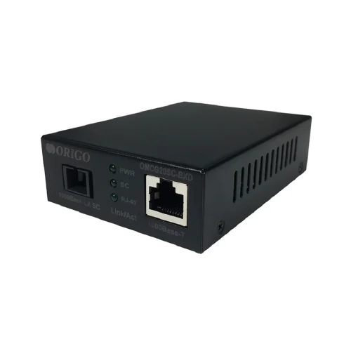 Медиаконвертер/ WDM медиаконвертер, 1000Base-T / 1000Base-LX (SC), Tx:1550 нм, Rx:1310 нм, одномод, до 20 км (OMCG20SC-BXD/A1A)