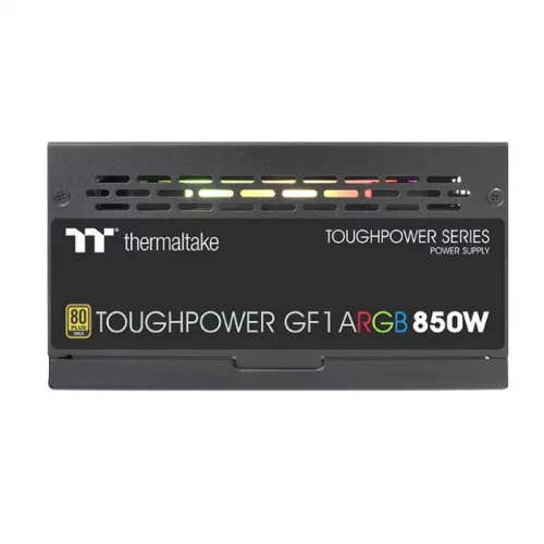 Блок питания Thermaltake ATX 850W Toughpower GF1 ARGB 80+ gold (24+4+4pin) APFC 140mm fan color LED 12xSATA Cab Manag RTL (PS-TPD-0850F3FAGE-1) фото 2