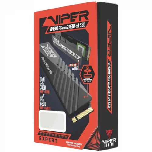 Твердотельный накопитель SSD 2TB Patriot Viper VP4300, M.2 2280, PCI-E x4, NVMe, 3D TLC NAND (VP4300-2TBM28H) фото 3