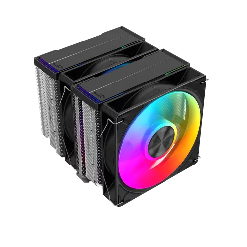 Кулер для процессора/ CPU Cooler SAMA A60L (265W, 4-pin PWM, 156.5mm, 6x6mm, ARGB, 2x120mm, 78CFM, 29dBA, 2200RPM, S: 1851/ 1700/ 1200/ 115X, AM5/ AM4, silver) (A60-XXWAYXOX-G)