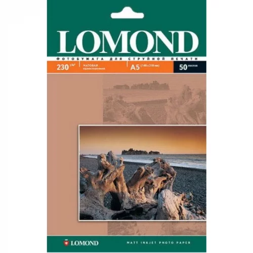 Фотобумага Lomond 0102069 A5/ 230г/ м2/ 50л./ белый матовое для струйной печати