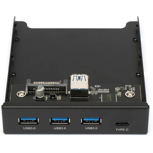 Планка USB 3.0 на переднюю панель в отсек 3.5" 3xUSB-A 3.0 + 1xType-C (FP3.5-USB3-3A1C)