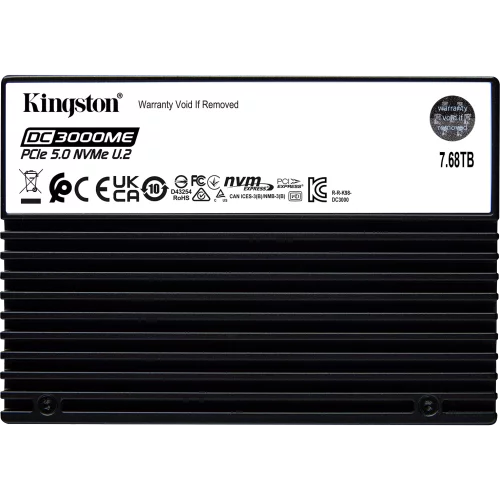 Твердотельный накопитель/ Kingston SSD DC3000ME 7680GB, U.2(2.5