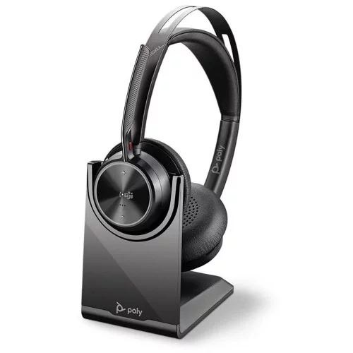 Гарнитура беспроводная/ VOYAGER FOCUS 2 UC,VFOCUS2-M (COMPUTER & MOBILE) MICROSOFT TEAMS CERTIFIED, USB-C, PREMIUM STEREO BLUETOOTH HEADSET, WITH CHARGE STAND, WORLDWIDE фото 2