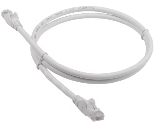 Патч-корд LANMASTER LSZH UTP кат.6, 1.0 м, белый (LAN-PC45/ U6-1.0-WH) (LAN-PC45/U6-1.0-WH)