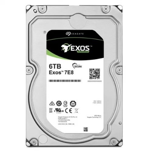 Жесткий диск/ HDD Seagate SATA 6Tb Enterprise 7200 Exos 7E8 256Mb 1 year warranty (ST6000NM021A)