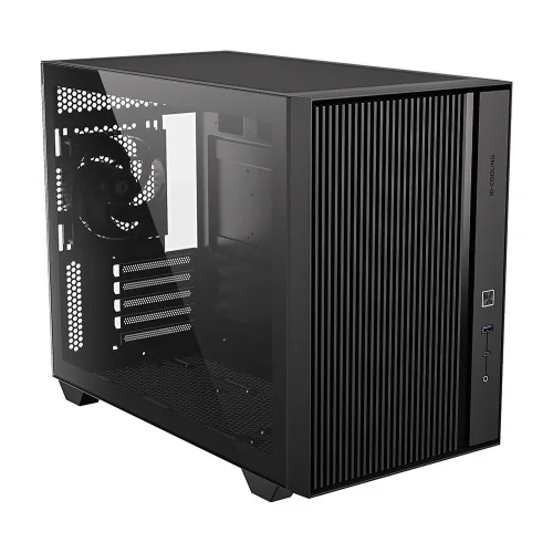 Корпус Case ID-Cooling FLOW 500 AIR Black mATX/win TG/2 fans/Gen2 Type C/CPU180mm/ GPU 403mm/no PSU фото 2