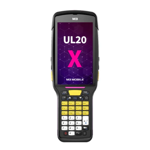 Терминал сбора данных M3 Mobile UL20X Android 10, GMS, FHD, LTE(4G), WiFi, SE5800 ER Imager Scanner, Rear Camera, BT, GPS, NFC(HF), 4G/ 64G, 35 Functional Keypad, Standard Battery, Bullet Proof Film, Hand Strap included (U20X4C-QICFSS-HF)