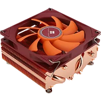 Кулер для процессора/ CPU Cooler Thermalright AXP-90 X53 Full (4-pin PWM, 38mm, Cu/ Cu, 4x6mm, 1x92mm, 42.58CFM, 22.4dBA, 2700RPM, S: 1851/ 1700/ 1200/ 115X, AM5/ AM4, orange, red) (AXP-90-X53-COPPER)