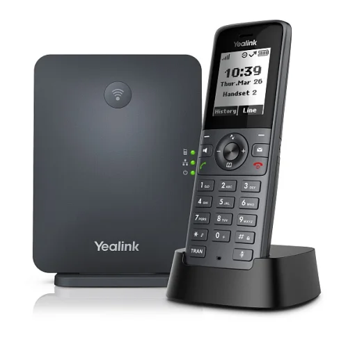 телефон YEALINK W71P (база W70B+трубка W71H) до 10 SIP-аккаунтов, до 10 трубок на базу, до 20 вызовов, шт (W71P#TRL)