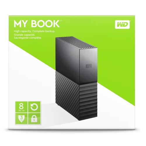 Внешний жёсткий диск WD My Book 8 Тб (WDBBGB0080HBK-EESN) фото 4